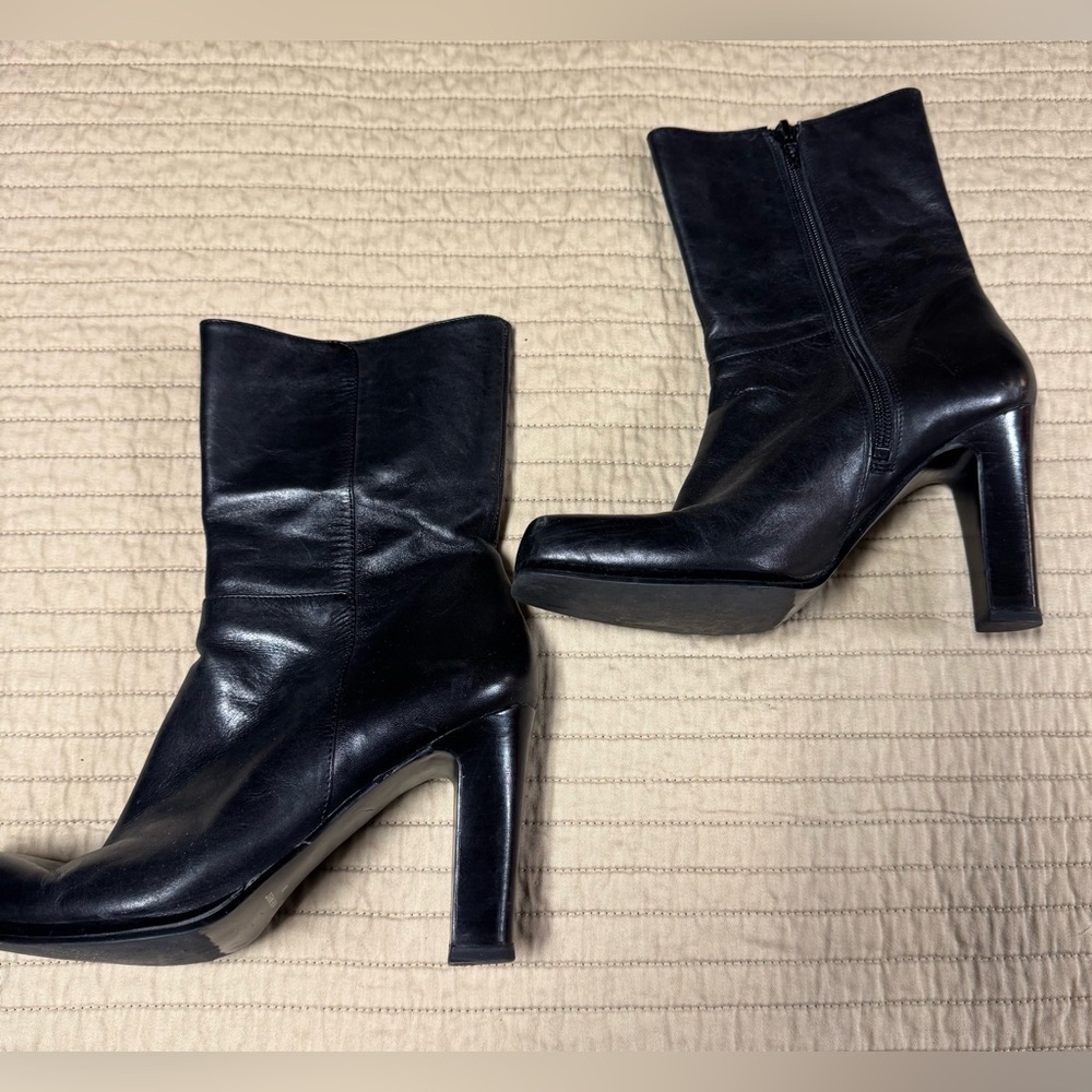 Nine West Black Heeled Boots
